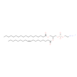 ChemSpider 2D Image | 1-stearoyl-2-oleoyl-sn-glycero-3-phosphoethanolamine zwitterion | C41H80NO8P