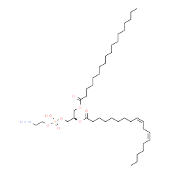 ChemSpider 2D Image | 1-Stearoyl-2-linoleoyl-sn-glycero-3-phosphoethanolamine | C41H78NO8P