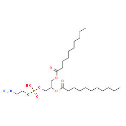 ChemSpider 2D Image | 19-Amino-16-hydroxy-16-oxido-10-oxo-11,15,17-trioxa-16lambda~5~-phosphanonadecan-13-yl undecanoate | C26H52NO8P