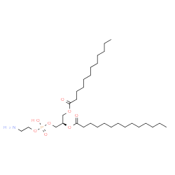 ChemSpider 2D Image | (15R)-21-Amino-18-hydroxy-18-oxido-12-oxo-13,17,19-trioxa-18lambda~5~-phosphahenicosan-15-yl myristate | C31H62NO8P