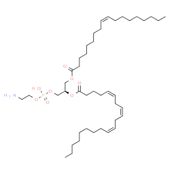 ChemSpider 2D Image | (9Z,21R)-27-Amino-24-hydroxy-24-oxido-18-oxo-19,23,25-trioxa-24lambda~5~-phosphaheptacos-9-en-21-yl (5Z,8Z,11Z)-5,8,11-icosatrienoate | C43H78NO8P