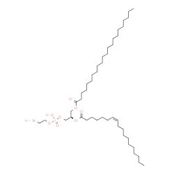 ChemSpider 2D Image | (2R)-3-{[(2-Aminoethoxy)(hydroxy)phosphoryl]oxy}-2-[(7Z)-7-octadecenoyloxy]propyl docosanoate | C45H88NO8P