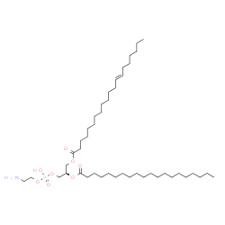 ChemSpider 2D Image | (2R)-3-{[(2-Aminoethoxy)(hydroxy)phosphoryl]oxy}-2-(icosanoyloxy)propyl (13E)-13-icosenoate | C45H88NO8P