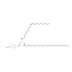 ChemSpider 2D Image | (9Z)-27-Amino-24-hydroxy-24-oxido-18-oxo-19,23,25-trioxa-24lambda~5~-phosphaheptacos-9-en-21-yl docosanoate | C45H88NO8P