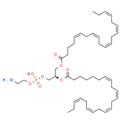 ChemSpider 2D Image | (3Z,6Z,9Z,12Z,15Z,23R)-29-Amino-26-hydroxy-26-oxido-20-oxo-21,25,27-trioxa-26lambda~5~-phosphanonacosa-3,6,9,12,15-pentaen-23-yl (7Z,10Z,13Z,16Z,19Z)-7,10,13,16,19-docosapentaenoate | C47H74NO8P