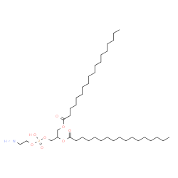 ChemSpider 2D Image | 3-{[(2-Aminoethoxy)(hydroxy)phosphoryl]oxy}-2-(heptadecanoyloxy)propyl stearate | C40H80NO8P