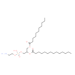 ChemSpider 2D Image | 20-Amino-17-hydroxy-17-oxido-11-oxo-12,16,18-trioxa-17lambda~5~-phosphaicosan-14-yl myristate | C30H60NO8P