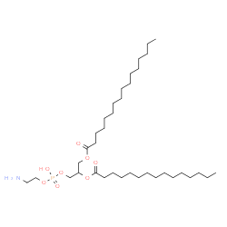 ChemSpider 2D Image | 3-{[(2-Aminoethoxy)(hydroxy)phosphoryl]oxy}-2-(pentadecanoyloxy)propyl palmitate | C36H72NO8P
