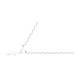 ChemSpider 2D Image | 23-Amino-20-hydroxy-20-oxido-14-oxo-15,19,21-trioxa-20lambda~5~-phosphatricosan-17-yl tricosanoate | C42H84NO8P