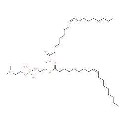 ChemSpider 2D Image | 6-Hydroxy-2-methyl-9-[(9Z)-9-octadecenoyloxy]-6-oxido-5,7-dioxa-2-aza-6lambda~5~-phosphadecan-10-yl (9Z)-9-octadecenoate | C43H82NO8P