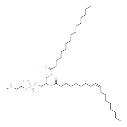 ChemSpider 2D Image | 6-Hydroxy-6-oxido-12-oxo-5,7,11-trioxa-2-aza-6lambda~5~-phosphaheptacosan-9-yl (9Z)-9-octadecenoate | C40H78NO8P