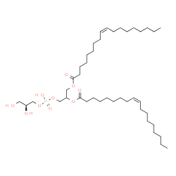 ChemSpider 2D Image | 3-({[(2S)-2,3-Dihydroxypropoxy](hydroxy)phosphoryl}oxy)-2-[(9Z)-9-octadecenoyloxy]propyl (9Z)-9-octadecenoate | C42H79O10P