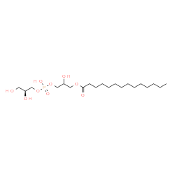ChemSpider 2D Image | 3-({[(2S)-2,3-Dihydroxypropoxy](hydroxy)phosphoryl}oxy)-2-hydroxypropyl myristate | C20H41O9P