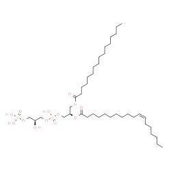 ChemSpider 2D Image | (19R,25S)-22,25,28,28-Tetrahydroxy-22,28-dioxido-16-oxo-17,21,23,27-tetraoxa-22lambda~5~,28lambda~5~-diphosphaoctacosan-19-yl (11Z)-11-octadecenoate | C40H78O13P2
