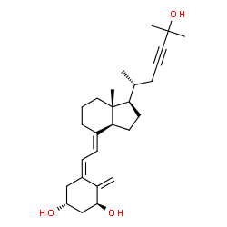 ChemSpider 2D Image | (1S,3R,5Z,7E)-9,10-Secocholesta-5,7,10-trien-23-yne-1,3,25-triol | C27H40O3