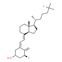ChemSpider 2D Image | (1S,3R,5Z,7E)-1,25-Difluoro-9,10-secocholesta-5,7,10-trien-3-ol | C27H42F2O