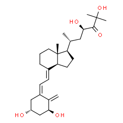 ChemSpider 2D Image | (1S,3R,5Z,7E,23R)-1,3,23,25-Tetrahydroxy-9,10-secocholesta-5,7,10-trien-24-one | C27H42O5