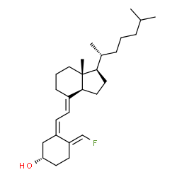 ChemSpider 2D Image | (3S,5Z,7E,10E)-19-Fluoro-9,10-secocholesta-5,7,10-trien-3-ol | C27H43FO