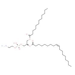 ChemSpider 2D Image | (1R)-2-{[(R)-(2-AMINOETHOXY)(HYDROXY)PHOSPHORYL]OXY}-1-[(DODECANOYLOXY)METHYL]ETHYL (9Z)-OCTADEC-9-ENOATE | C35H68NO8P