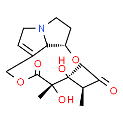 ChemSpider 2D Image | (3S,4S,5S,13aS)-4,5-Dihydroxy-3,4,5-trimethyl-4,5,8,10,12,13,13a,13b-octahydro-2H-[1,6]dioxacycloundecino[2,3,4-gh]pyrrolizine-2,6(3H)-dione | C16H23NO6