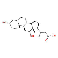 ChemSpider 2D Image | (3S)-3-[(3S,5S,8S,9R,10R,12R,13S,14R,17S)-3,12-Dihydroxy-10,13-dimethylhexadecahydro-1H-cyclopenta[a]phenanthren-17-yl]butanoic acid (non-preferred name) | C23H38O4