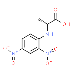 ChemSpider 2D Image | N-(2,4-Dinitrophenyl)-D-alanine | C9H9N3O6