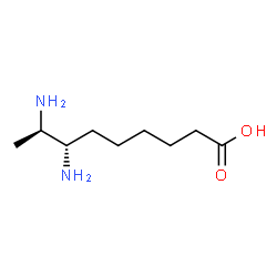 ChemSpider 2D Image | (7S,8R)-7,8-Diaminononanoic acid | C9H20N2O2