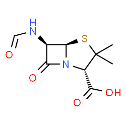 ChemSpider 2D Image | 6-formamidopenicillanic acid | C9H12N2O4S