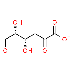 ChemSpider 2D Image | 4-Deoxy-L-threo-hex-5-ulosuronate | C6H7O6