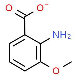 ChemSpider 2D Image | 2-Amino-3-methoxybenzoate | C8H8NO3