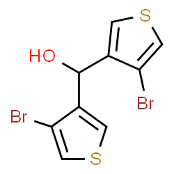 ChemSpider 2D Image | Bis(4-bromo-3-thienyl)methanol | C9H6Br2OS2