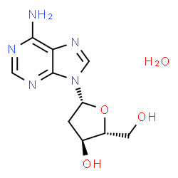 ChemSpider 2D Image | 2-DEOXYADENOSINE HYDRATE | C10H15N5O4