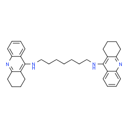 ChemSpider 2D Image | N,N'-Di-1,2,3,4-Tetrahydroacridin-9-Ylheptane-1,7-Diamine | C33H40N4