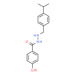 ChemSpider 2D Image | 4-Hydroxy-N'-(4-isopropylbenzyl)benzohydrazide | C17H20N2O2