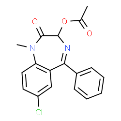 ChemSpider 2D Image | temazepam acetate | C18H15ClN2O3