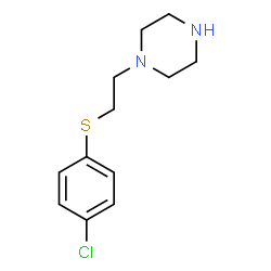 ChemSpider 2D Image | 1-[2-[(4-Chlorophenyl)thio]ethyl]piperazine | C12H17ClN2S