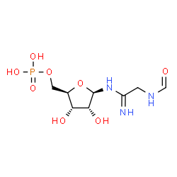 ChemSpider 2D Image | 5-phosphoribosyl-N-formylglycineamidine | C8H16N3O8P