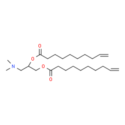 ChemSpider 2D Image | 3-(Dimethylamino)-1,2-propanediyl bis(9-decenoate) | C25H45NO4