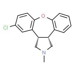 ChemSpider 2D Image | 1H-Dibenz[2,3:6,7]oxepino[4,5-c]pyrrole, 5-chloro-2,3,3a,12b-tetrahydro-2-methyl-, cis- | C17H16ClNO