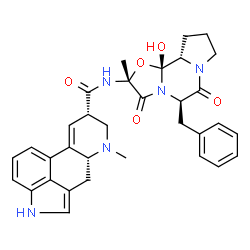 ChemSpider 2D Image | (5'beta,8alpha,12'beta)-5'-Benzyl-12'-hydroxy-2'-methyl-3',6',18-trioxoergotaman | C33H35N5O5