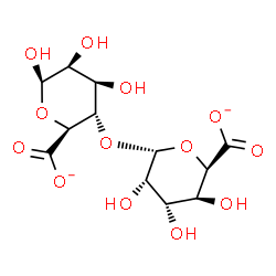 ChemSpider 2D Image | 4-O-alpha-L-Gulopyranuronosyl-beta-D-mannopyranuronate | C12H16O13