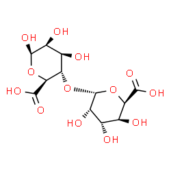 ChemSpider 2D Image | 4-O-alpha-L-Gulopyranuronosyl-beta-D-mannopyranuronic acid | C12H18O13