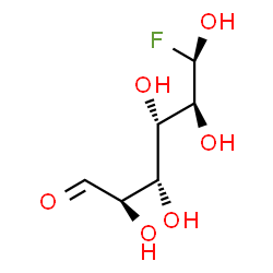 ChemSpider 2D Image | (6R)-6-C-Fluoro-D-glucose | C6H11FO6