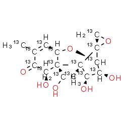 ChemSpider 2D Image | 13C15-Nivalenol | 13C15H20O7