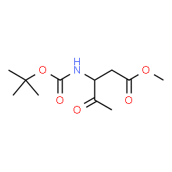 ChemSpider 2D Image | Methyl 3-({[(2-methyl-2-propanyl)oxy]carbonyl}amino)-4-oxopentanoate | C11H19NO5