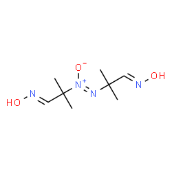 ChemSpider 2D Image | (1E)-N-Hydroxy-2-{(Z)-[(1E)-1-(hydroxyimino)-2-methyl-2-propanyl]-NNO-azoxy}-2-methyl-1-propanimine | C8H16N4O3