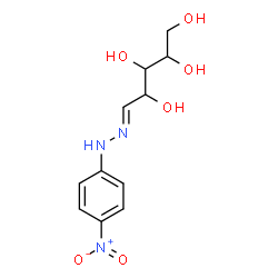 ChemSpider 2D Image | (5E)-5-[(4-Nitrophenyl)hydrazono]-1,2,3,4-pentanetetrol | C11H15N3O6