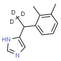 ChemSpider 2D Image | 5-[1-(2,3-Dimethylphenyl)(2,2,2-~2~H_3_)ethyl]-1H-imidazole | C13H13D3N2