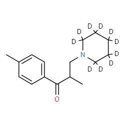 ChemSpider 2D Image | 2-Methyl-1-(4-methylphenyl)-3-[(~2~H_10_)-1-piperidinyl]-1-propanone | C16H13D10NO