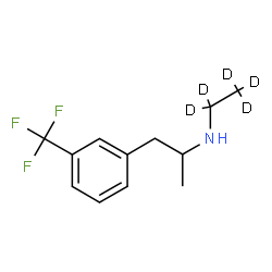 ChemSpider 2D Image | N-(~2~H_5_)Ethyl-1-[3-(trifluoromethyl)phenyl]-2-propanamine | C12H11D5F3N